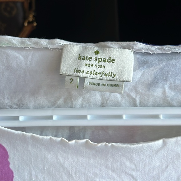 Kate Spade floral Pelham top size 2 - Picture 2 of 3